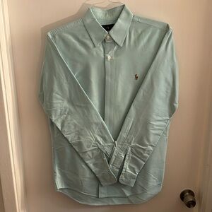 Ralph Lauren Button Down Dress Shirt - Turquoise - Size M